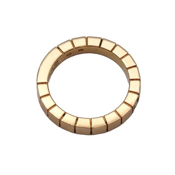 CARTIER Laniere Ring 49 About No. 9 Diamond 750 K18YG Yellow Gold Women's Jewelr - Picture 7 of 10